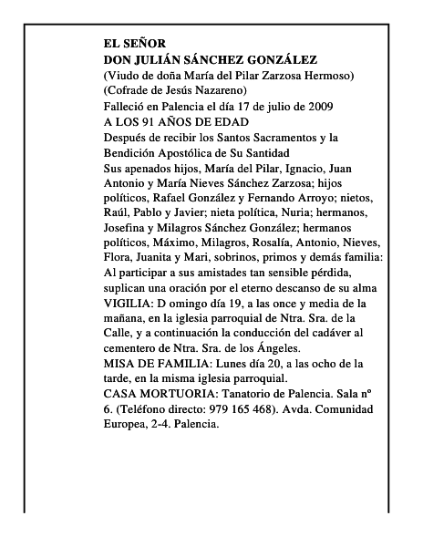 DON JULIÁN SÁNCHEZ GONZÁLEZ