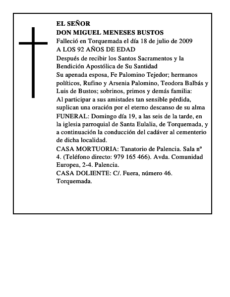 DON MIGUEL MENESES BUSTOS