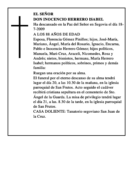 DON INOCENCIO HERRERO ISABEL