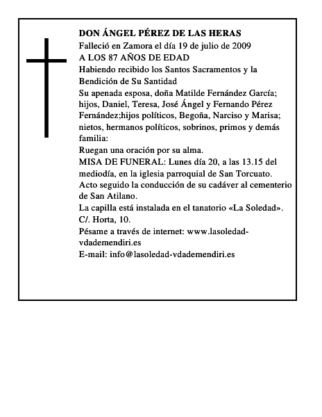 DON ÁNGEL PÉREZ DE LAS HERAS