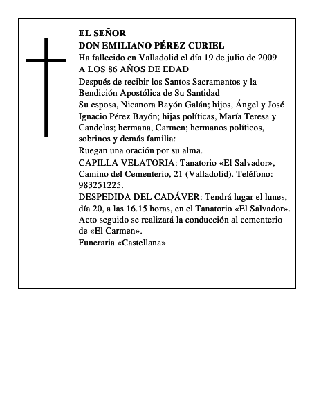 DON EMILIANO PÉREZ CURIEL