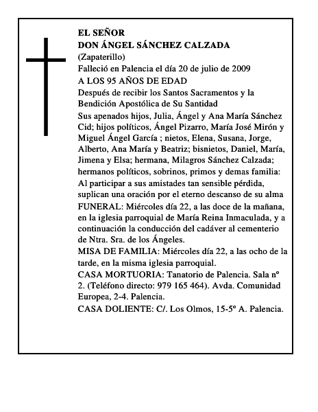 DON ÁNGEL SÁNCHEZ CALZADA