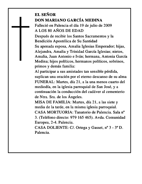 DON MARIANO GARCÍA MEDINA