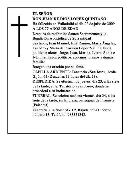 DON JUAN DE DIOS LÓPEZ QUINTANO