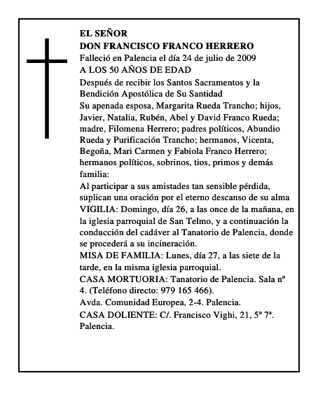 DON FRANCISCO FRANCO HERRERO