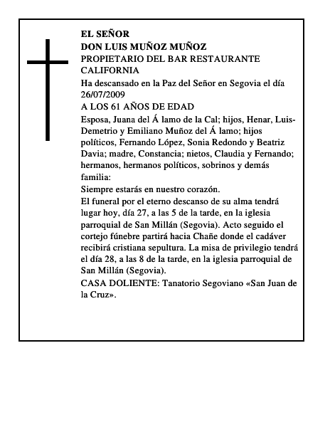 DON LUIS MUÑOZ MUÑOZ