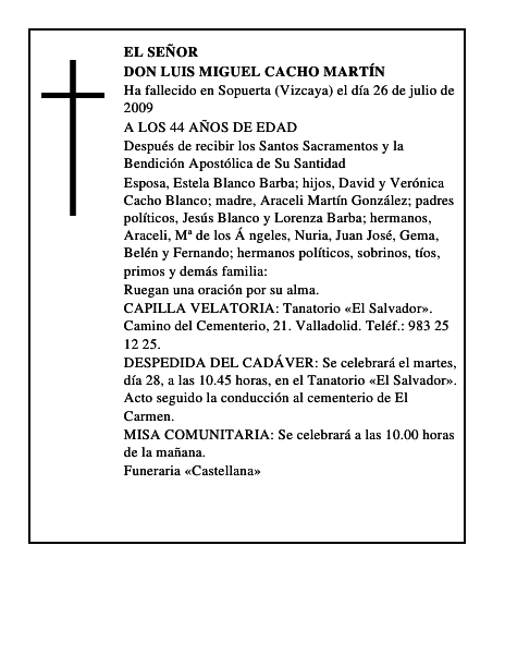 DON LUIS MIGUEL CACHO MARTÍN