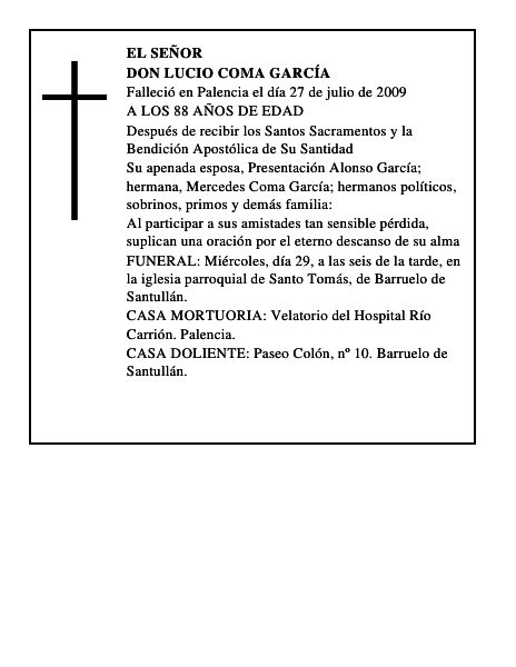 DON LUCIO COMA GARCÍA