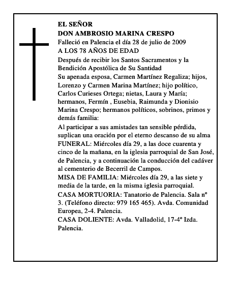 DON AMBROSIO MARINA CRESPO
