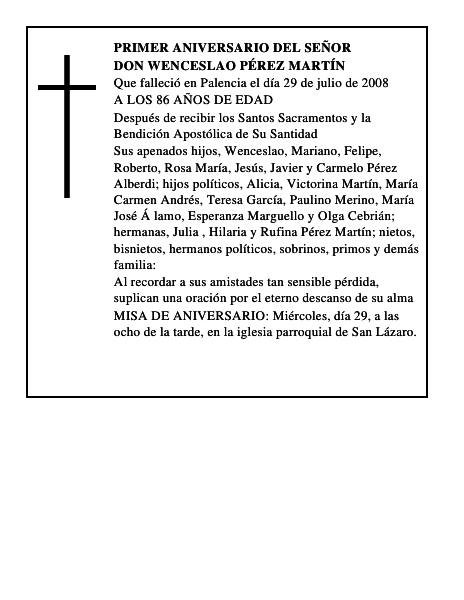 DON WENCESLAO PÉREZ MARTÍN