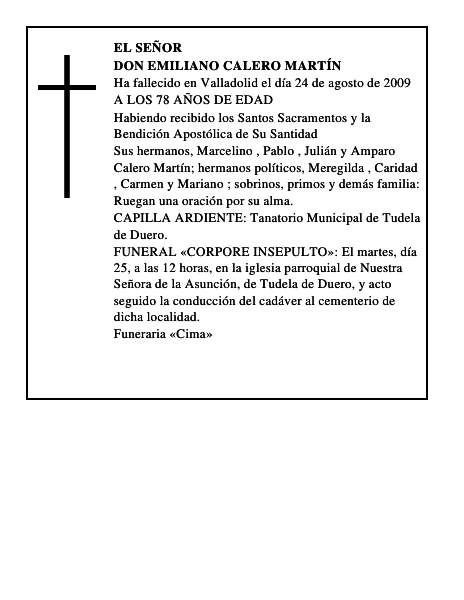 DON EMILIANO CALERO MARTÍN