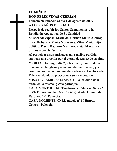 DON FÉLIX VIÑAS CEBRIÁN