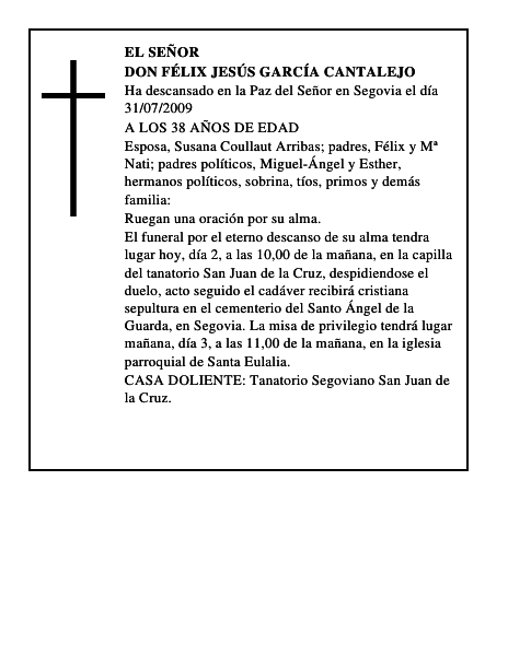DON FÉLIX JESÚS GARCÍA CANTALEJO