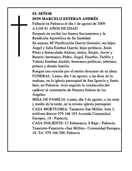 DON MARCELO ESTEBAN ANDRÉS