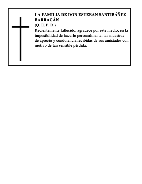 LA FAMILIA DE DON ESTEBAN SANTIBÁÑEZ BARRAGÁN