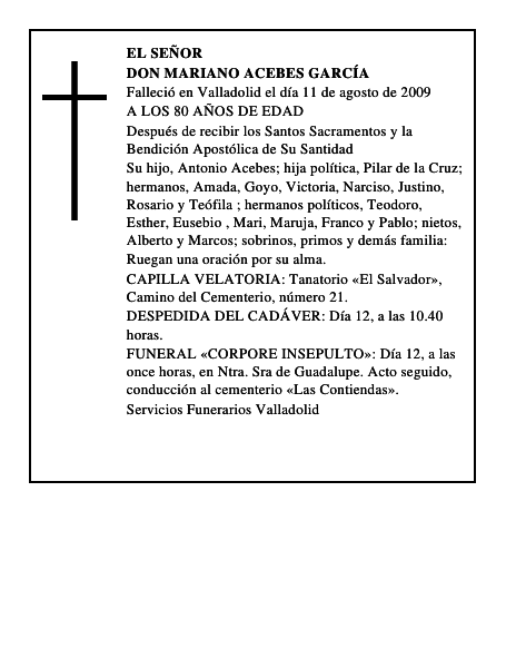 DON MARIANO ACEBES GARCÍA