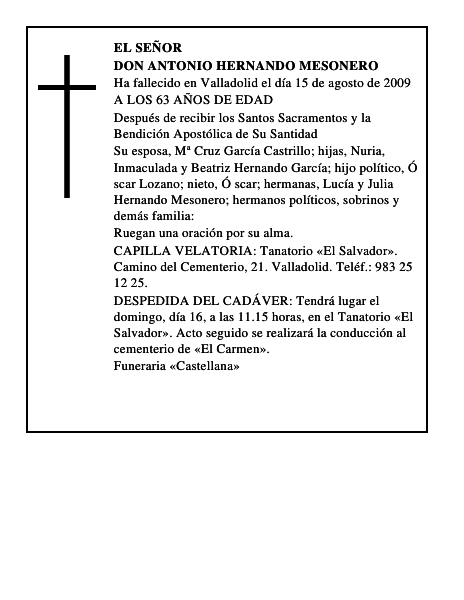 DON ANTONIO HERNANDO MESONERO