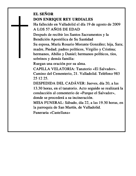 DON ENRIQUE REY URDIALES