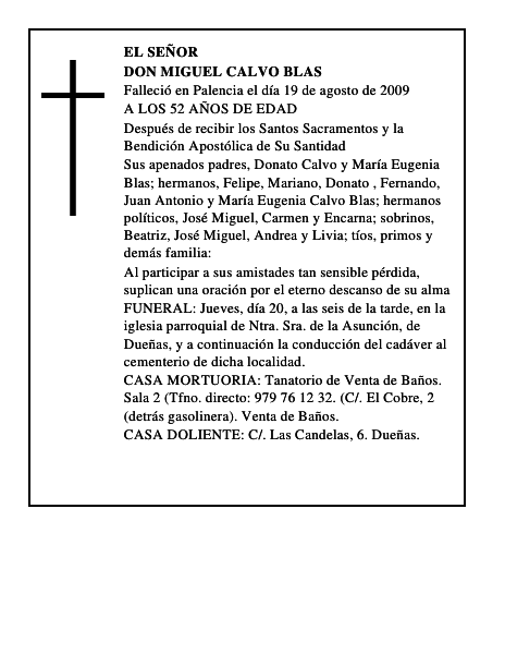 DON MIGUEL CALVO BLAS