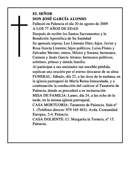 DON JOSÉ GARCÍA ALONSO