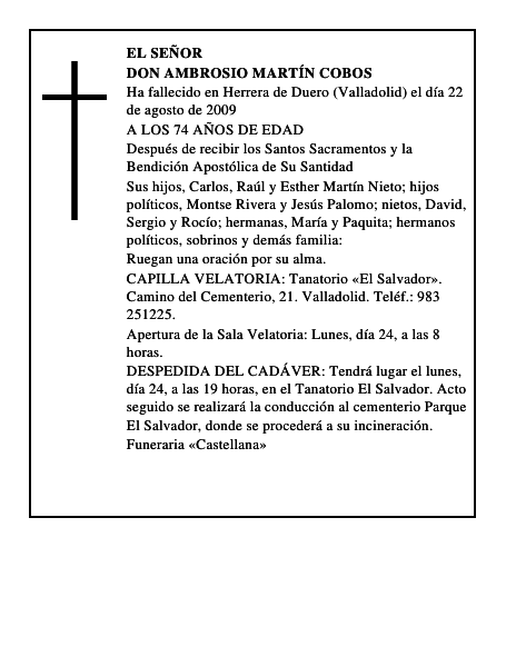 DON AMBROSIO MARTÍN COBOS