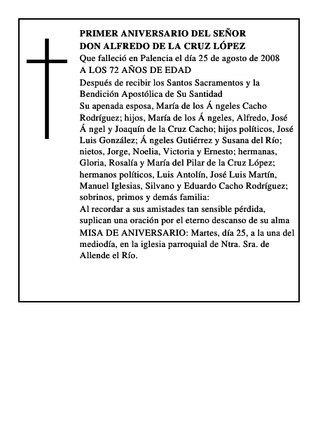 DON ALFREDO DE LA CRUZ LÓPEZ