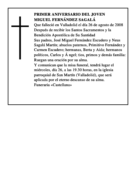 MIGUEL FERNÁNDEZ SAGALÁ