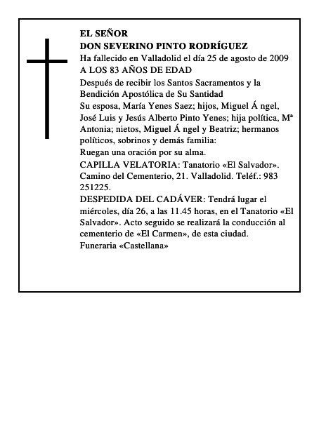 DON SEVERINO PINTO RODRÍGUEZ