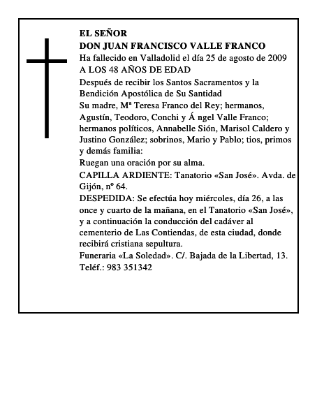 DON JUAN FRANCISCO VALLE FRANCO