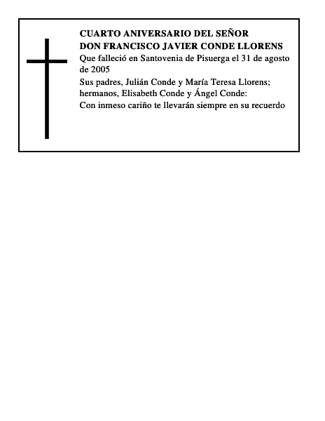 DON FRANCISCO JAVIER CONDE LLORENS