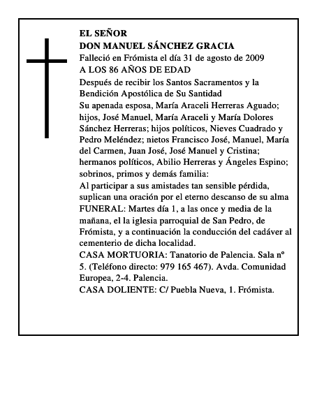 DON MANUEL SÁNCHEZ GRACIA
