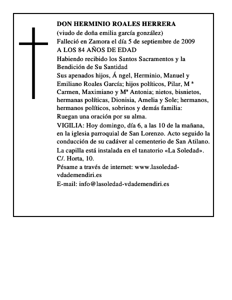 DON HERMINIO ROALES HERRERA