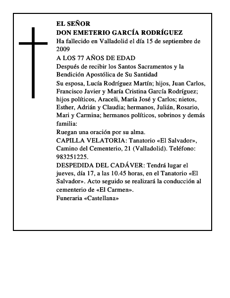 DON EMETERIO GARCÍA RODRÍGUEZ