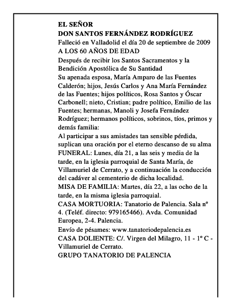 DON SANTOS FERNÁNDEZ RODRÍGUEZ