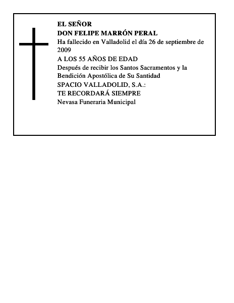 DON FELIPE MARRÓN PERAL