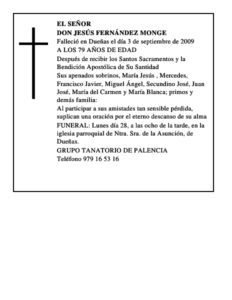 DON JESÚS FERNÁNDEZ MONGE