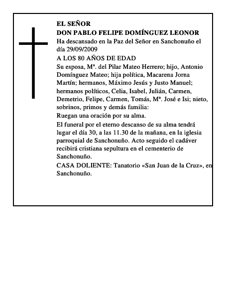 DON PABLO FELIPE DOMÍNGUEZ LEONOR