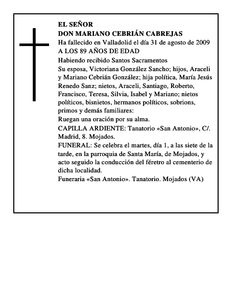 DON MARIANO CEBRIÁN CABREJAS