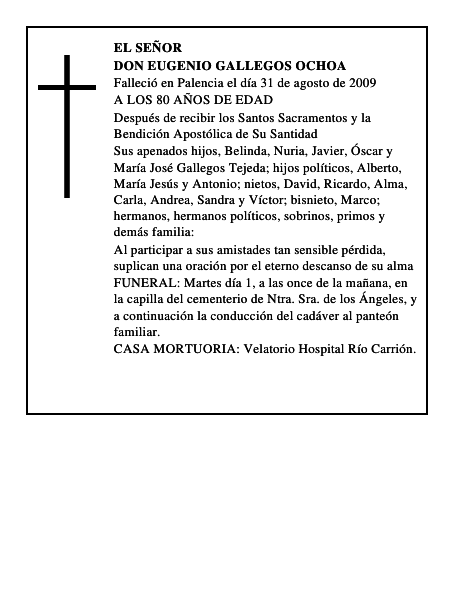 DON EUGENIO GALLEGOS OCHOA