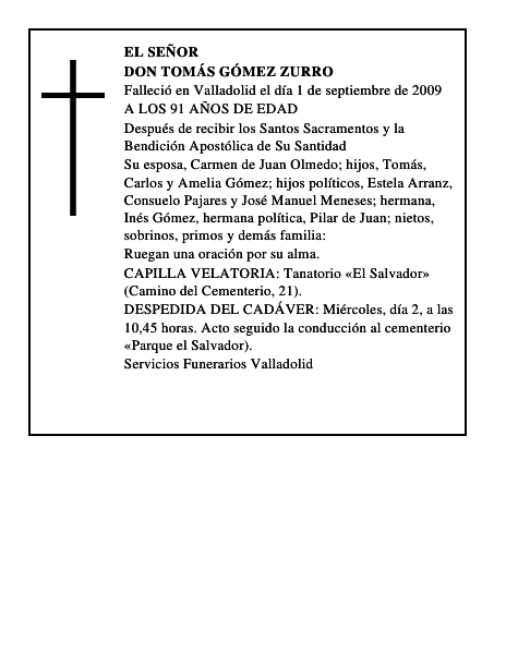 DON TOMÁS GÓMEZ ZURRO