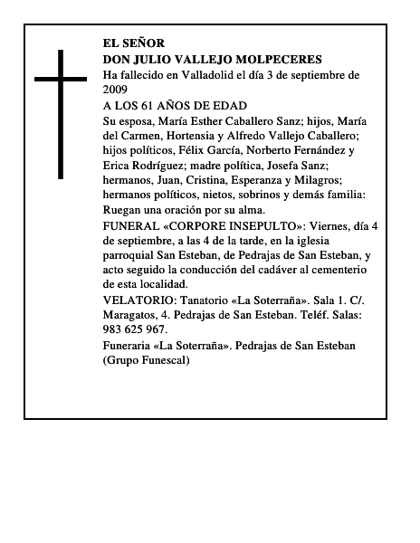DON JULIO VALLEJO MOLPECERES