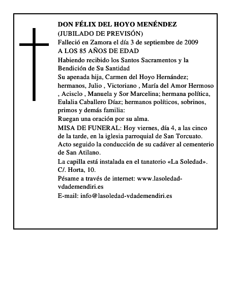 DON FÉLIX DEL HOYO MENÉNDEZ