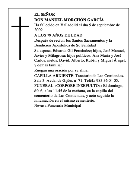 DON MANUEL MORCHÓN GARCÍA