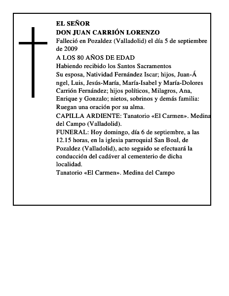 DON JUAN CARRIÓN LORENZO