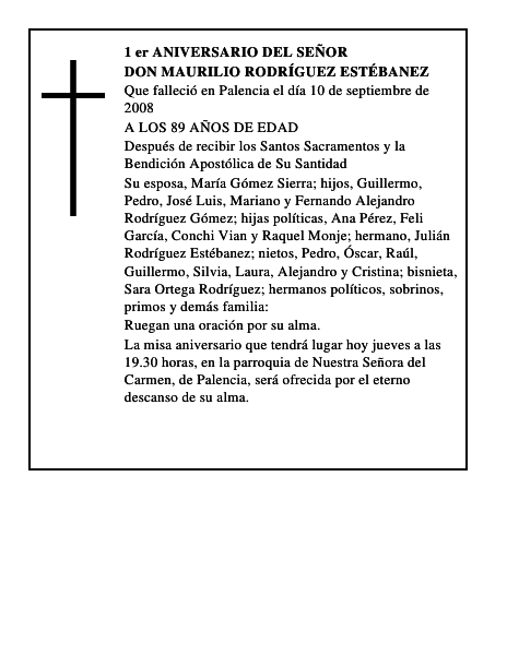 DON MAURILIO RODRÍGUEZ ESTÉBANEZ