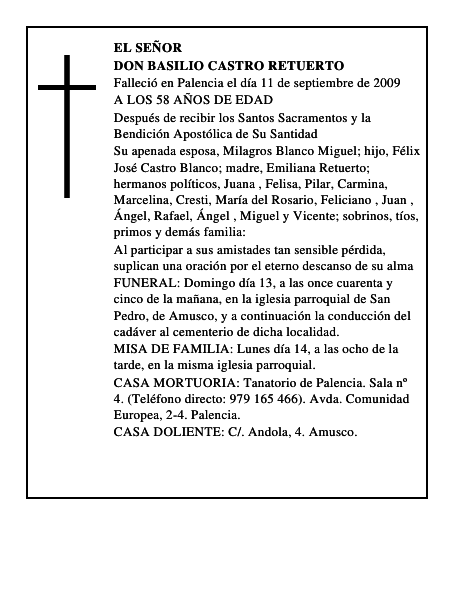 DON BASILIO CASTRO RETUERTO