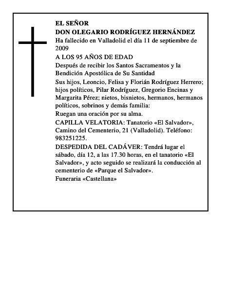 DON OLEGARIO RODRÍGUEZ HERNÁNDEZ