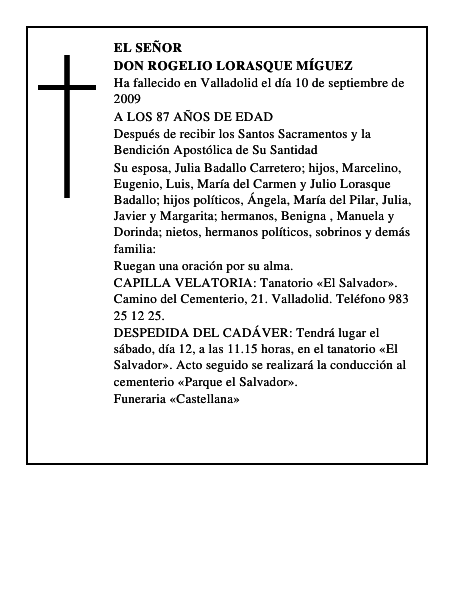 DON ROGELIO LORASQUE MÍGUEZ