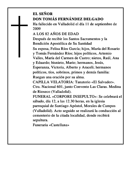 DON TOMÁS FERNÁNDEZ DELGADO