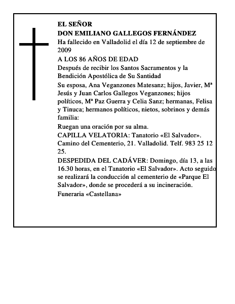 DON EMILIANO GALLEGOS FERNÁNDEZ
